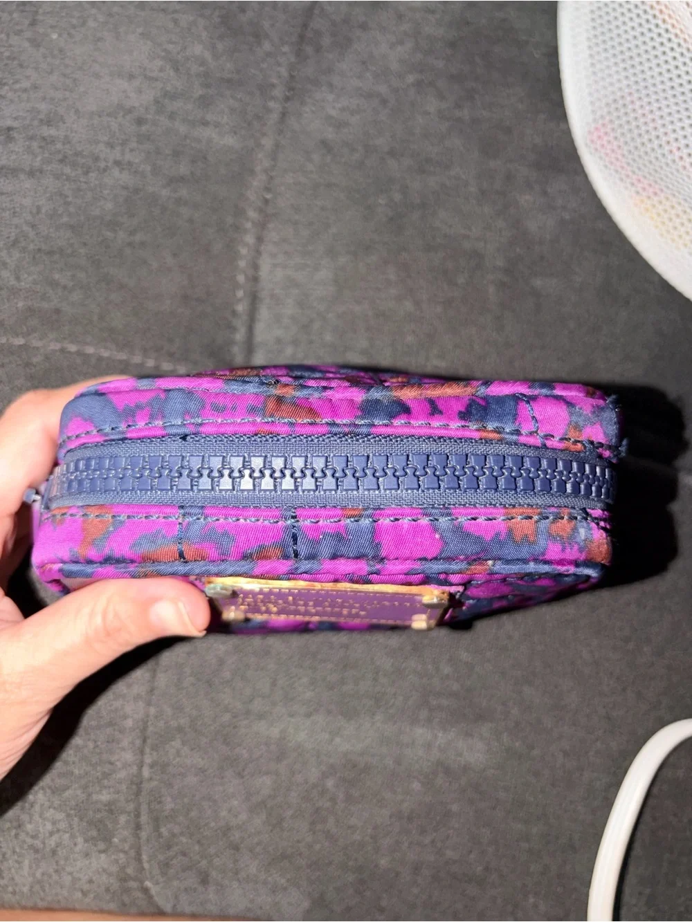 Marc by Marc Jacobs Purple and Brown Leopard Print Cosmetic Pouch - Picture 4 of 5